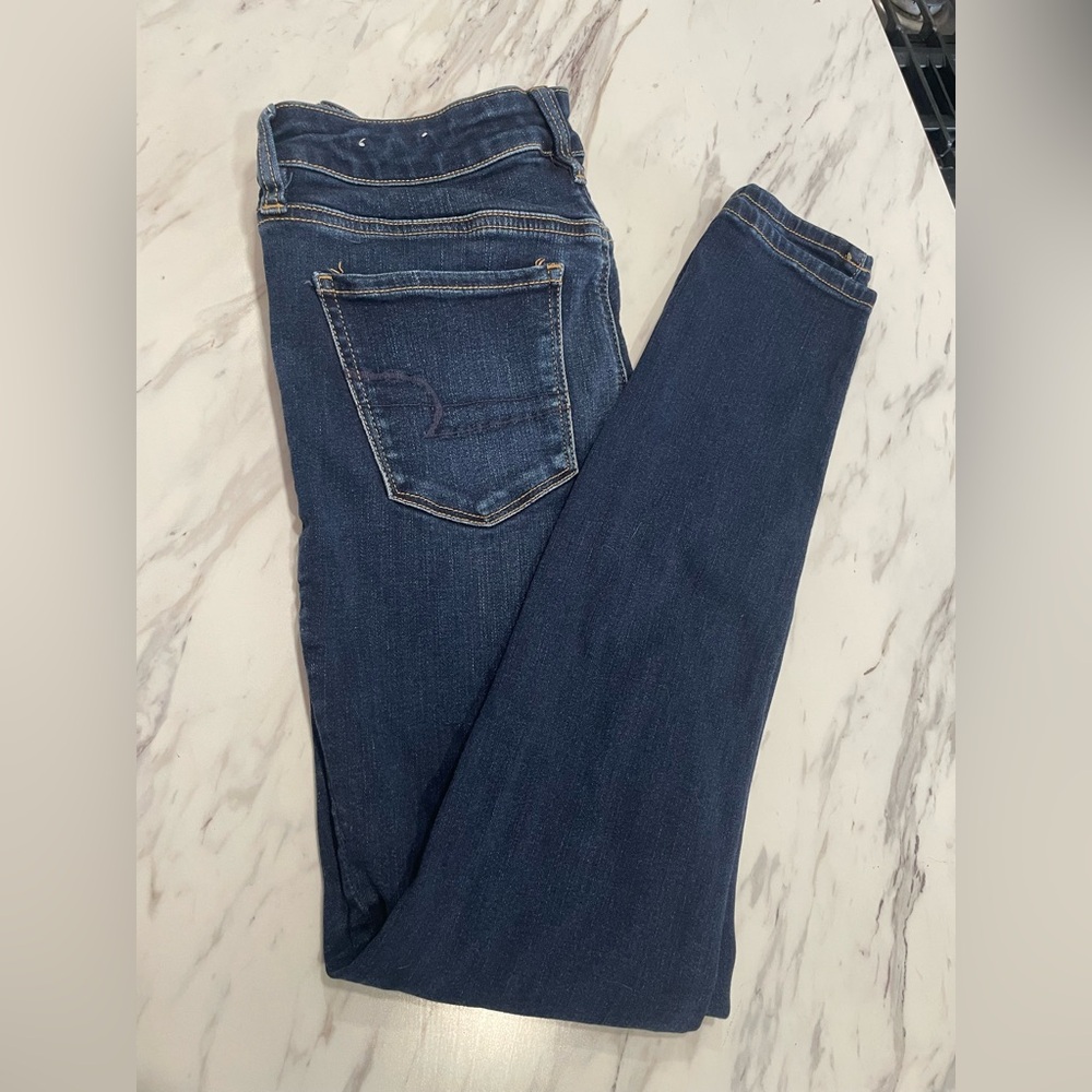 American Eagle Outfitters Dark Blue Skinny Jeans